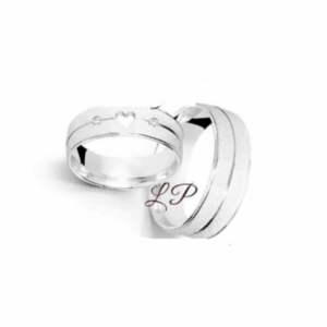 Aliança de Prata 950 LPP010