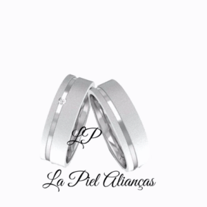 Aliança de Prata 950 LPP04