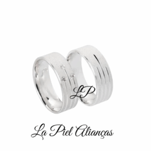 Aliança de Prata 950 LPP05