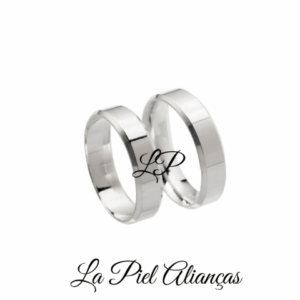 Aliança de Prata 950 LPP06